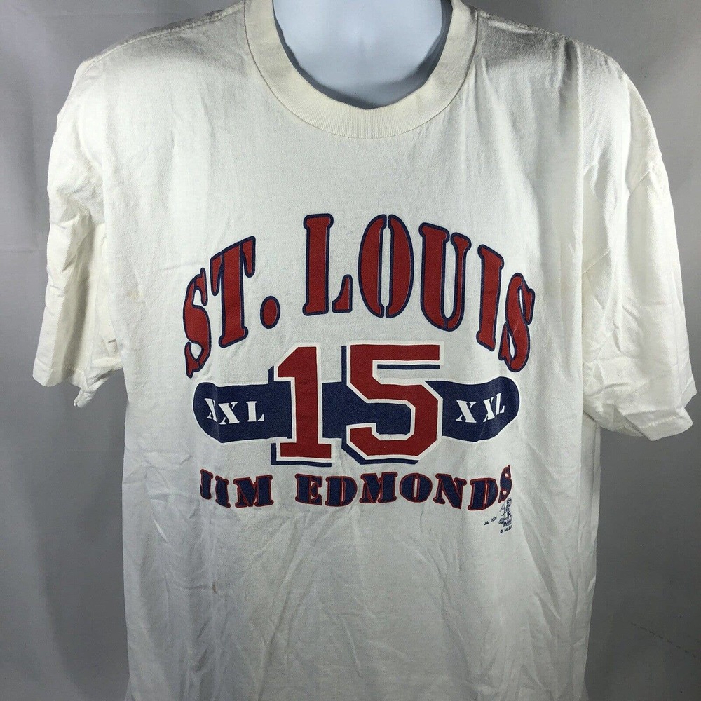 Vintage St Louis Cardinals Jim Edmonds MLB T-Shirt Mens Size XL Y2K Early 2000s